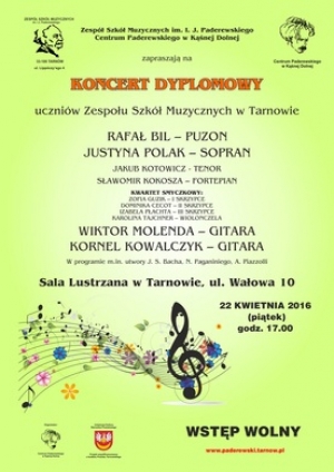 Zaproszenie na koncert absolwentki Szkoły Szczepanika