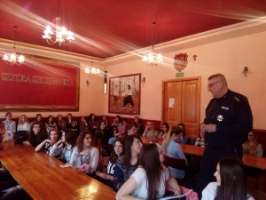 O literze prawa z Komendantem Miejskim Policji w Tarnowie