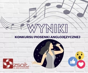 Konkurs Piosenki Anglojęzycznej - wyniki