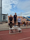 II miejsce w biegu na dystansie 400m