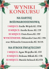 Wyniki konkursu na stroik oraz kartkę bożonarodzeniową