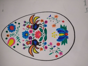 Pisanki inspirowane wzorami ludowymi