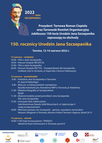 Program obchodów 150. rocznicy Urodzin Jana Szczepanika