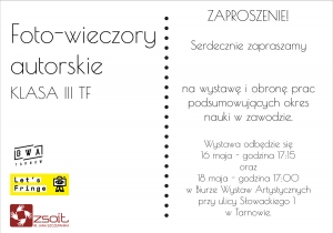 Foto-wieczory Szkoły Szczepanika